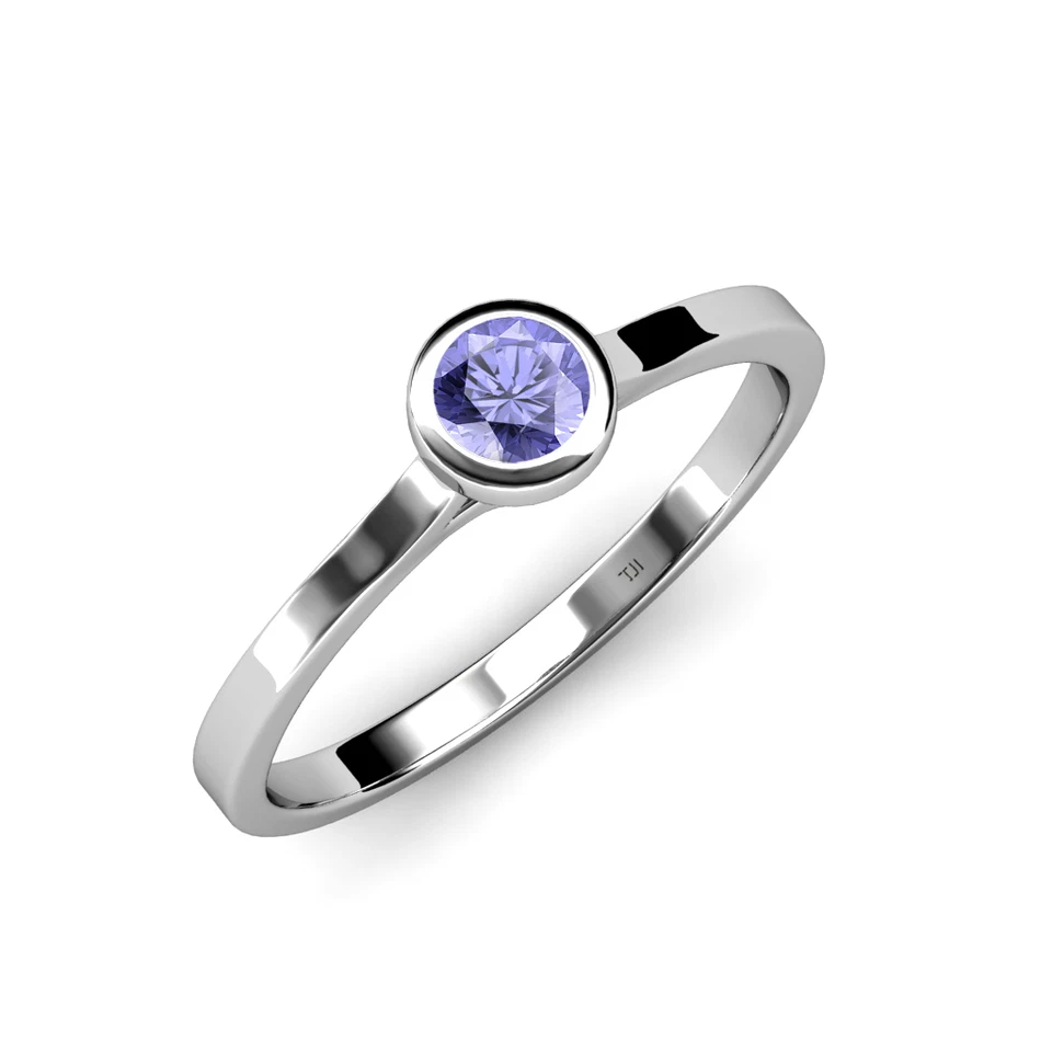 Floating Tanzanite Solitaire Engagement Ring 0.50 ct in 14K Gold JP:26333 - Image 1 of 1