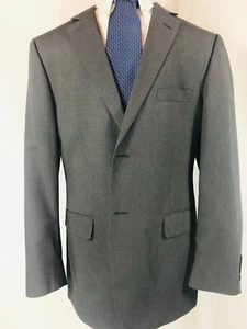 J Ferrar Men's Blazer Suit Coat Jacket Gray Size 40 R Modern Fit - Picture 1 of 7