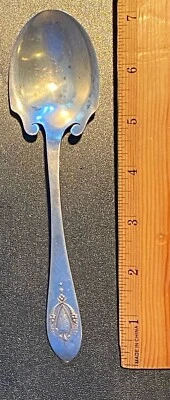 LUNT MOUNT VERNON   STERLING SILVER FLATWARE  BERRY SPOON  7" - Image 1 of 2