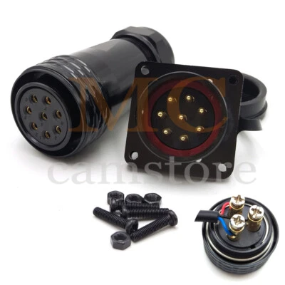 WEIPU SA28 8Pin Aviation Waterproof Connector,AC DC Industrial Power Connectors - Image 1 of 4