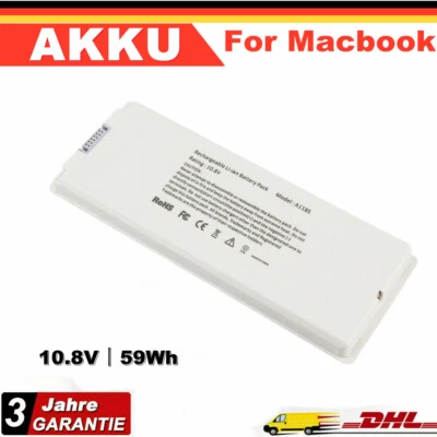 Akku Für Apple MacBook 13" MB MA Series A1185 A1181 2006-2009 MA561LL/A,MA566 - Bild 1 von 4