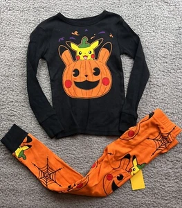Pokemon Pikachu Boy's Size 4 Long Sleeve Halloween Pajama Set 2pc - Picture 1 of 6