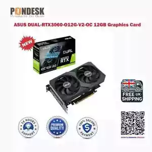 ASUS DUAL-RTX3060-O12G-V2-OC 12GB GDDR6 PCIe 4.0 4x Display Scheda Grafica - Foto 1 di 5