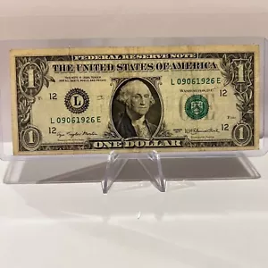 Date Note S/N $1 Dollar Bill Series 1977 (09/09/1926) US Paper Currency - Picture 1 of 2