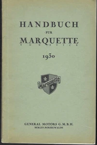 BUICK MARQUETTE 1930 Betriebsanleitung Bedienungsanleitung Handbuch BA VK - Picture 1 of 11