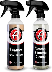 Adam'S Polishes Leather Care Kit - Leather Cleaner & Leather Conditioner Car Cle - Picture 1 of 12