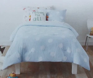 Pillowfort White Dots on Light Blue TWIN Comforter Sham Set ~ NWT - Picture 1 of 5