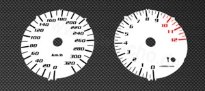 Tachoscheiben passend für Yamaha XJR 1300 RP10 XJR1300 Gauge Tacho Tachometer - Bild 1 von 1