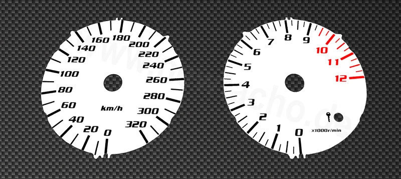Tachoscheiben passend für Yamaha XJR 1300 RP10 XJR1300 Gauge Tacho Tachometer - Bild 1 von 1