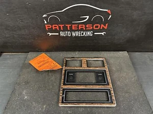 1975 FORD FULL SIZE LTD CENTER RADIO FACE PLATE DASH TRIM BEZEL WOODGRAIN - Picture 1 of 10