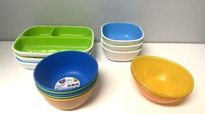 Munchkin Parents Choice - 13 Piece Toddler Divided Plate and Bowl Set Non Slip - Picture 1 of 9