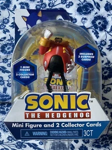 Sonic Dr. Eggman Mini Fig w/2 Surprise Collector Cards Sega Sonic the Hedgehog - Picture 1 of 4