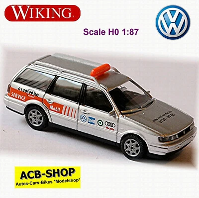 VW Passat B4 Variante VW Seat Skoda Audi Servizio + Mobil 1:87 Wiking 043 03 - Immagine 1 di 2