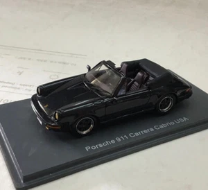 NEO 1/43 Scale Resin Model Porsche 911 Carrera Cabrio USA 1985 Black - Picture 1 of 5