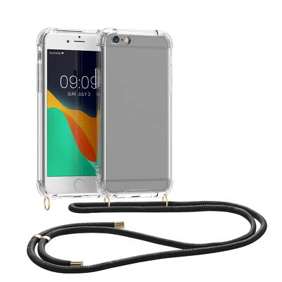 Cover in silicone per Apple iPhone 6 6S con cordino tracolla - Immagine 1 di 4