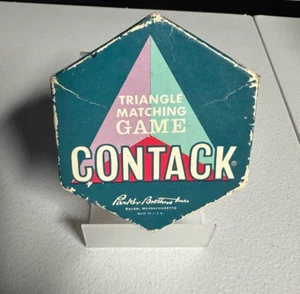 Contack Parker Brothers Matching Game 1962 Pastel Vtg MCM Game Night - Picture 1 of 6