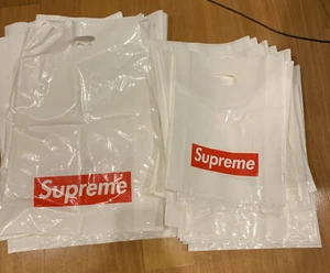 Supreme Plastic Shopping Bags ( 32 Normal Size) ( 7 Large) 39 Bags Total - Picture 1 of 1