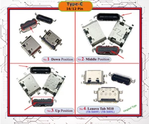 Type-C 16Pin Smd 90 Degree Female Connector For Mobile Phone Charging Port - Bild 1 von 1
