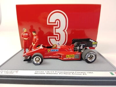 Brumm Ferrari 126 C4 presentazione Fiorano 1984 Alboreto Arnoux 1/43 S2401 - Immagine 1 di 4