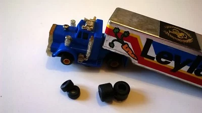 PISTA POLISTIL POLICAR Dromocar 1:43 TRUCK CAMION PNEUMATICI ANTERIORI o POST - Immagine 1 di 4
