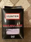Hunter Fleece Welly Socks NIB Size M/L F 8/10  Lilac