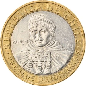 Chile 100 Pesos | 100 Coins | Mapuche Indian Woman | KM236 | 2001 - 2021 - Picture 1 of 11