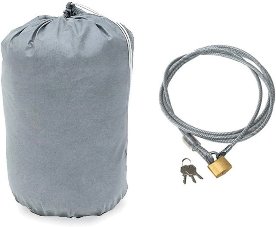 Cubierta de caja de camioneta Rampage 1330 gris universal XL de 4 capas para plataforma de 5 1/12 a 6' Foto 1 de 4