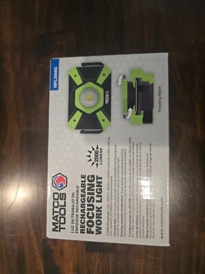 Matco Tools Rechargeable Focusing Work Light - Green - MFL2000G new - Image 1 of 4