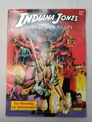 Indiana Jones Und der Tempel des Death Tesoro Alemán Talla 1984 Muy buen estado Foto 1 de 4