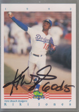 Autographed 1992 Classic Best Kiki Jones - Vero Beach Dodgers