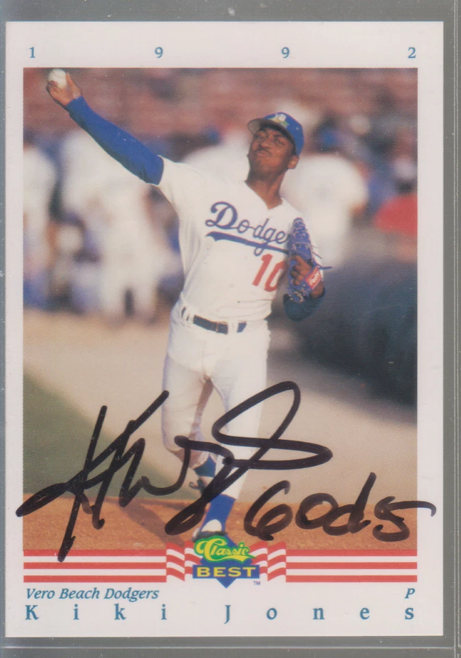 Autographed 1992 Classic Best Kiki Jones - Vero Beach Dodgers - Image 1 of 1