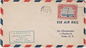 Airport Dedication Gainesville Georgia May 25, 1929 Posted to Forks NY, Nice C11 - Picture 1 of 2