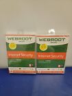 Webroot SecureAnywhere Internet Security w Antivirus / PC Mac Mobile Lot Of 2