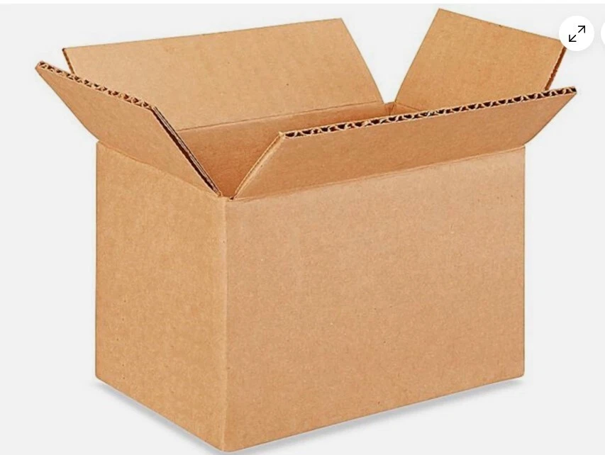 U-line 6 x 4 x 4 Corrugated Boxes   (Bundle of 25) - Image 1 of 1