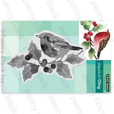 Nuevo sello de goma negro Penny ESCENA DE PÁJARO LIGERO pájaro adherido en rama libre EE. UU. sh Foto 1 de 3