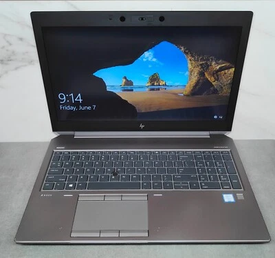 HP ZBook 15 G5 i7 8850H 2.60GHz 16GB RAM 256GB SSD quadro P2000 15.6" Win 11 - Image 1 of 4