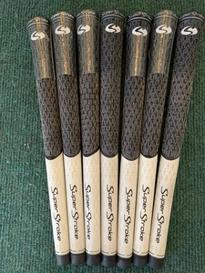 New! Super Stroke Half Cord/Standard/60 RND White/Black Golf Grip - Set Of 7! - Picture 1 of 10