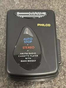 VTG 1990's Philco Walkman FM/AM Portable Cassette Player w/Bass Boost WORKS🔥 - Picture 1 of 9