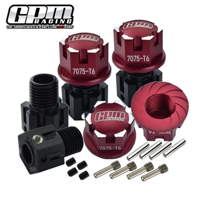 GPM Alloy 7075 Hex Adapters (+6.5mm) & Wheel Lock TRAXXAS 1/8 Sledge E-Revo 2.0 - Image 1 of 4