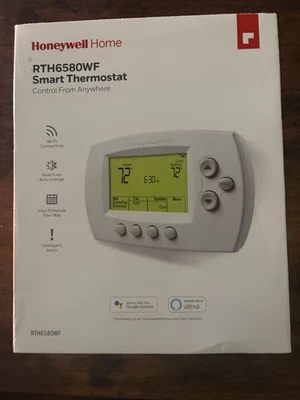 NEW-Honeywell RTH6580WF1001 Wi-Fi 7-Day Programmable Smart Thermostat - Image 1 of 3