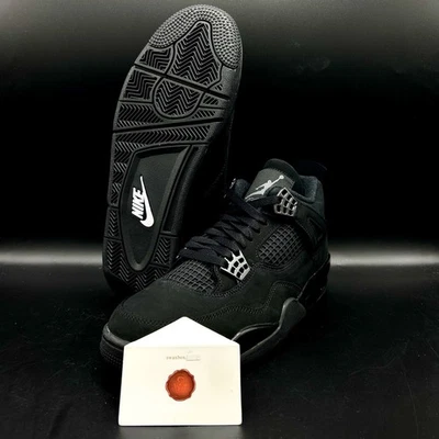 Air Jordan 4 “Black Cat” FV5029-010 Ship Now - Image 1 of 4