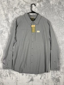 Camisa Marsh Wear Para Hombres Grande Lenwood Tech Manga Larga Acero Gris Nueva con Etiquetas $65 - Imagen 1 de 5