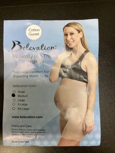 Belevation Damen Umstands Shapewear Mid-Thigh Pettipant, schwarz, Größe M - Bild 1 von 8