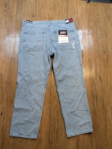 Vtg Tommy Hilfiger Jeans Mens 38x32 Freedom Flag Patch Baggy 90's Y2K Skater B30 - Picture 1 of 6