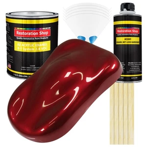 Restoration Shop Fire Red Pearl Acrylic Enamel Gallon Kit, Auto Paint - Picture 1 of 5