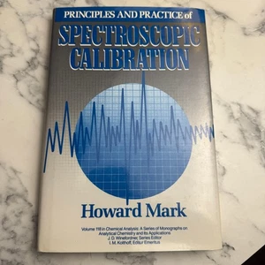 Spektroskopische Kalibrierung Howard Mark Wiley 1991 Chemische Analyse Hardcover - Bild 1 von 12