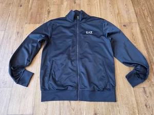 Emporio Armani Ea7 men's full zip black sweatshirt size M - Picture 1 of 8