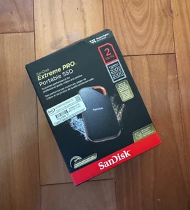 SanDisk Extreme PRO Portable SSD - 2TB 2000MB/s USB 3.2 Gen New-Open Box - Afbeelding 1 van 6