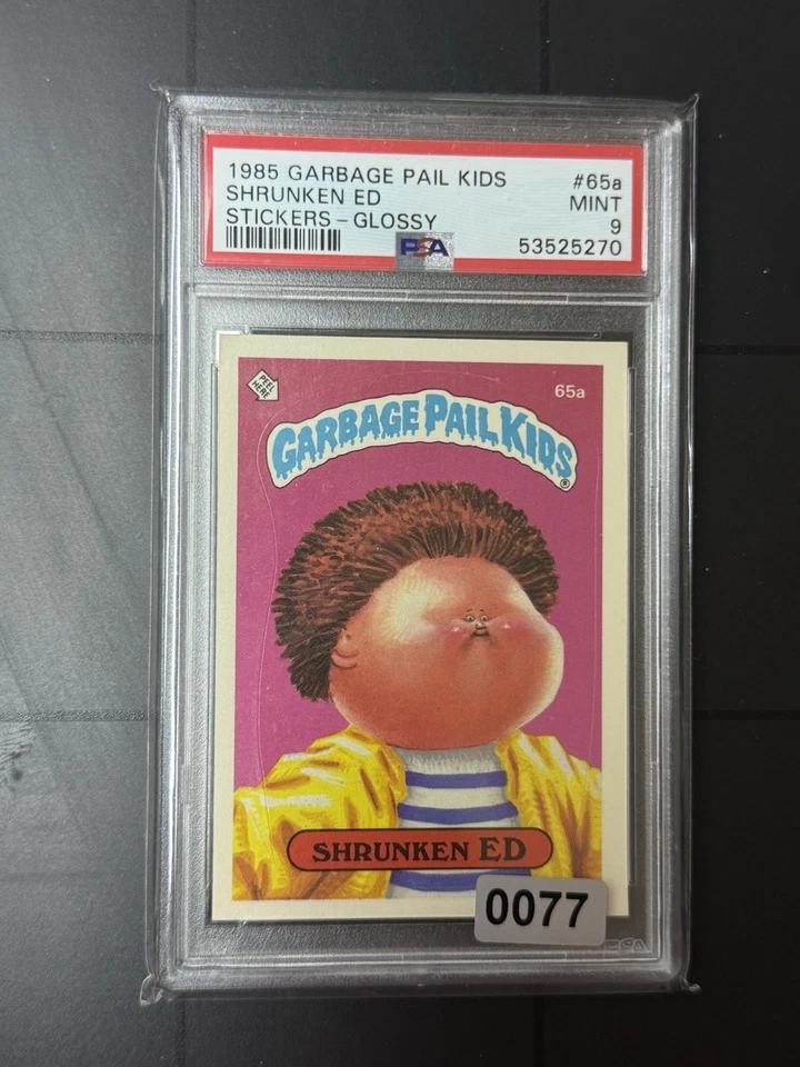 1985 Garbage Pail Kids Series 2 GPK OS2 65a SHRUNKEN ED GLOSSY PSA 9 MINT - Image 1 of 2