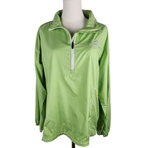 Peter Millar Element 4 Wind 1/2 Zip Pull-Over Windbreaker XL Green Kalos Golf Lo - Picture 1 of 12